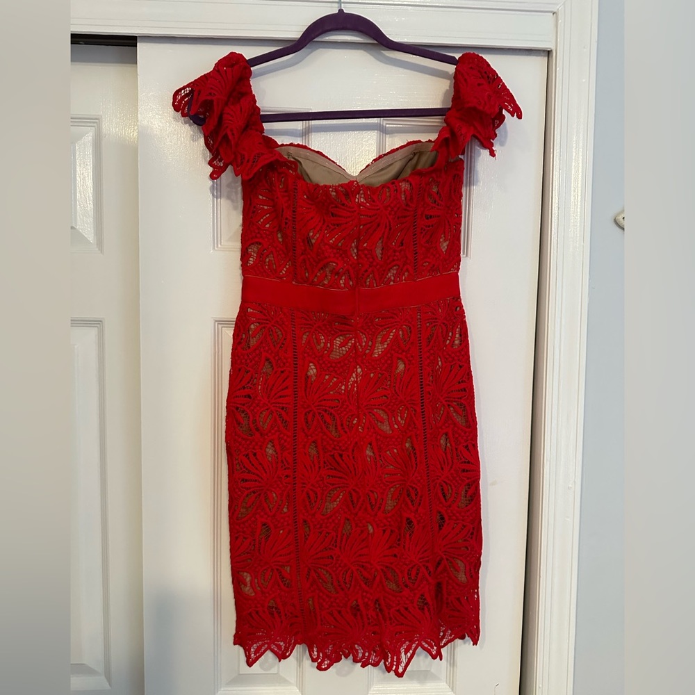Red Lace Dress - Picture 6 of 12